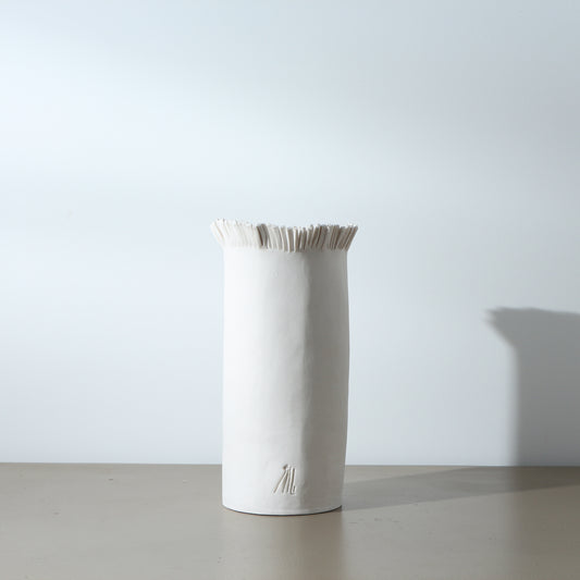 Vase en porcelaine frangé