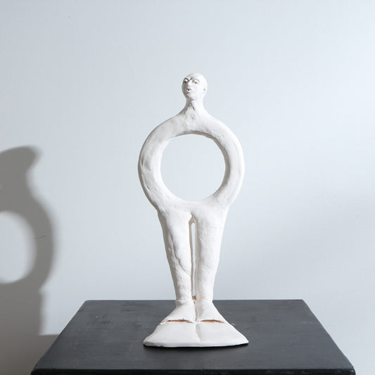 Sculpture Boya Boy en porcelaine – Visage sculpté - Modèle L