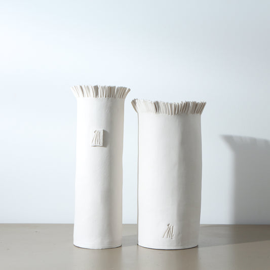 Vase en porcelaine frangé