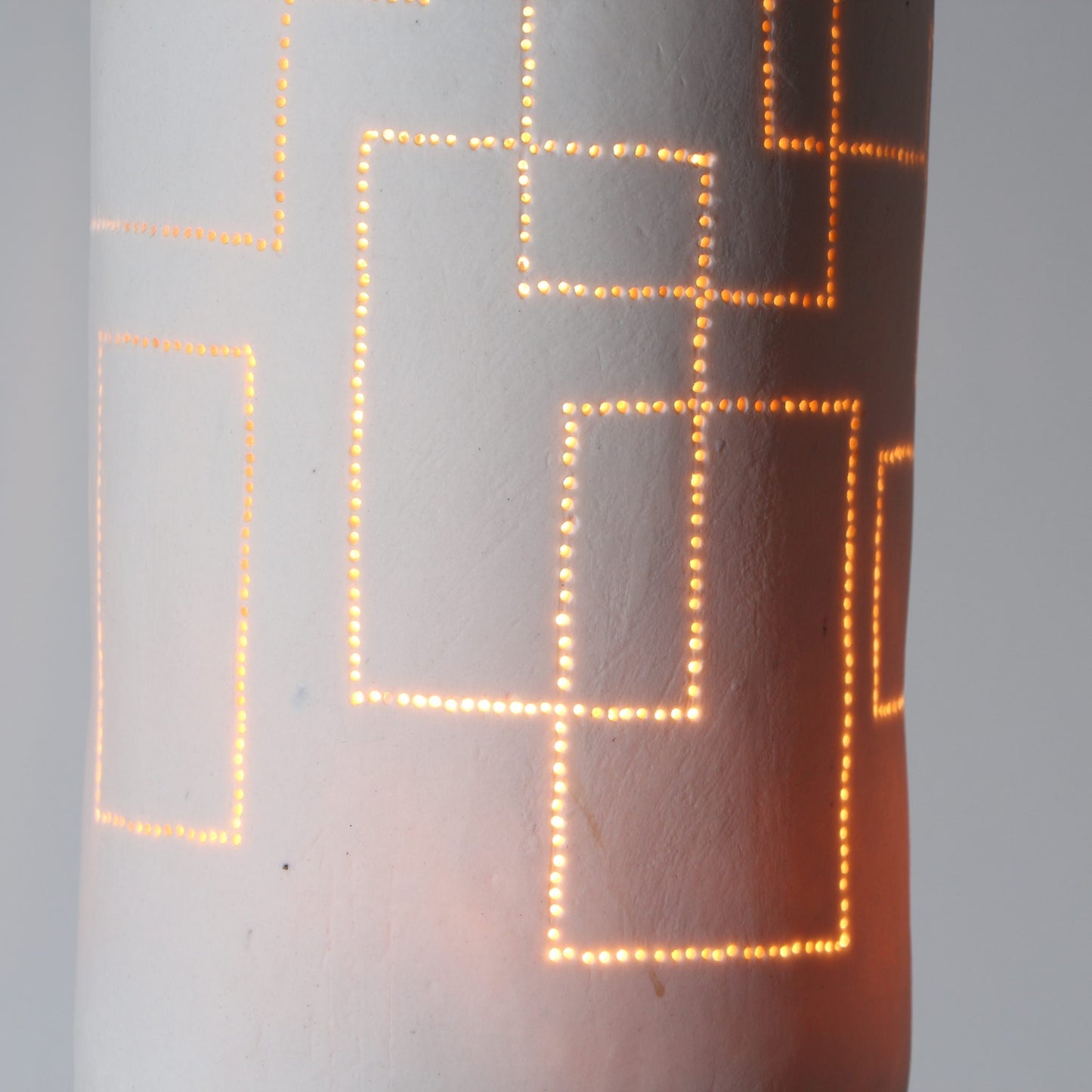 Abat-jour en porcelaine perforée – rectangles