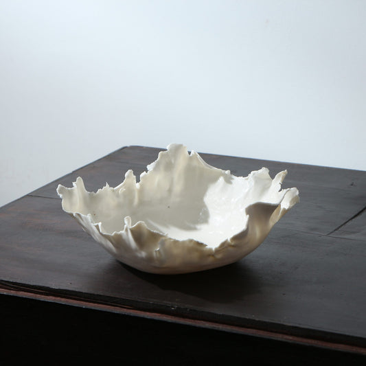 Coupe en porcelaine déchirée