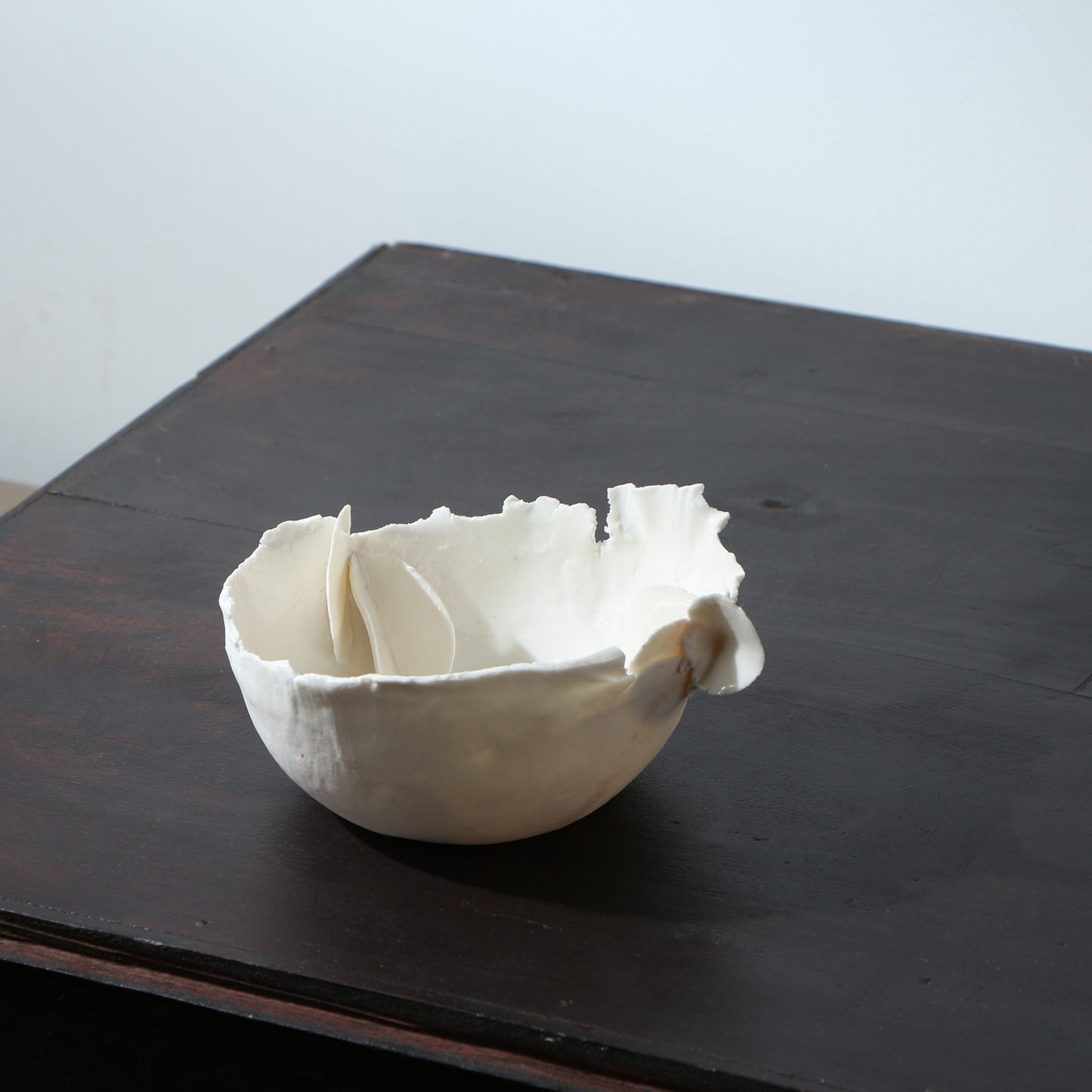 Coupe en porcelaine déchirée