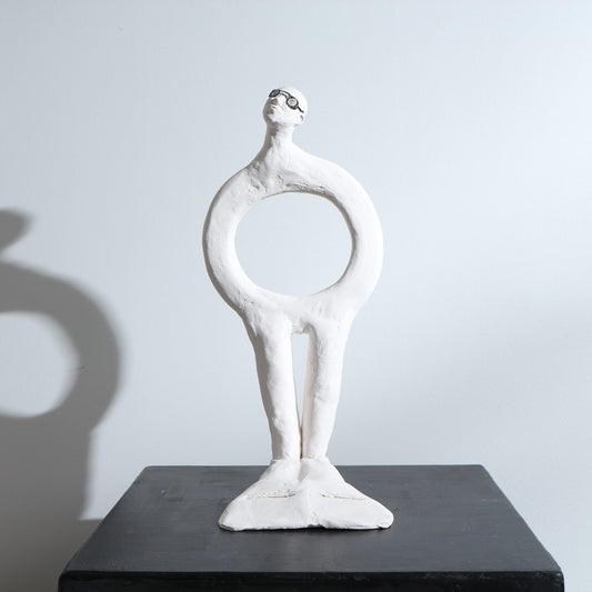 Sculpture Boya Boy en porcelaine – Visage sculpté - Modèle L