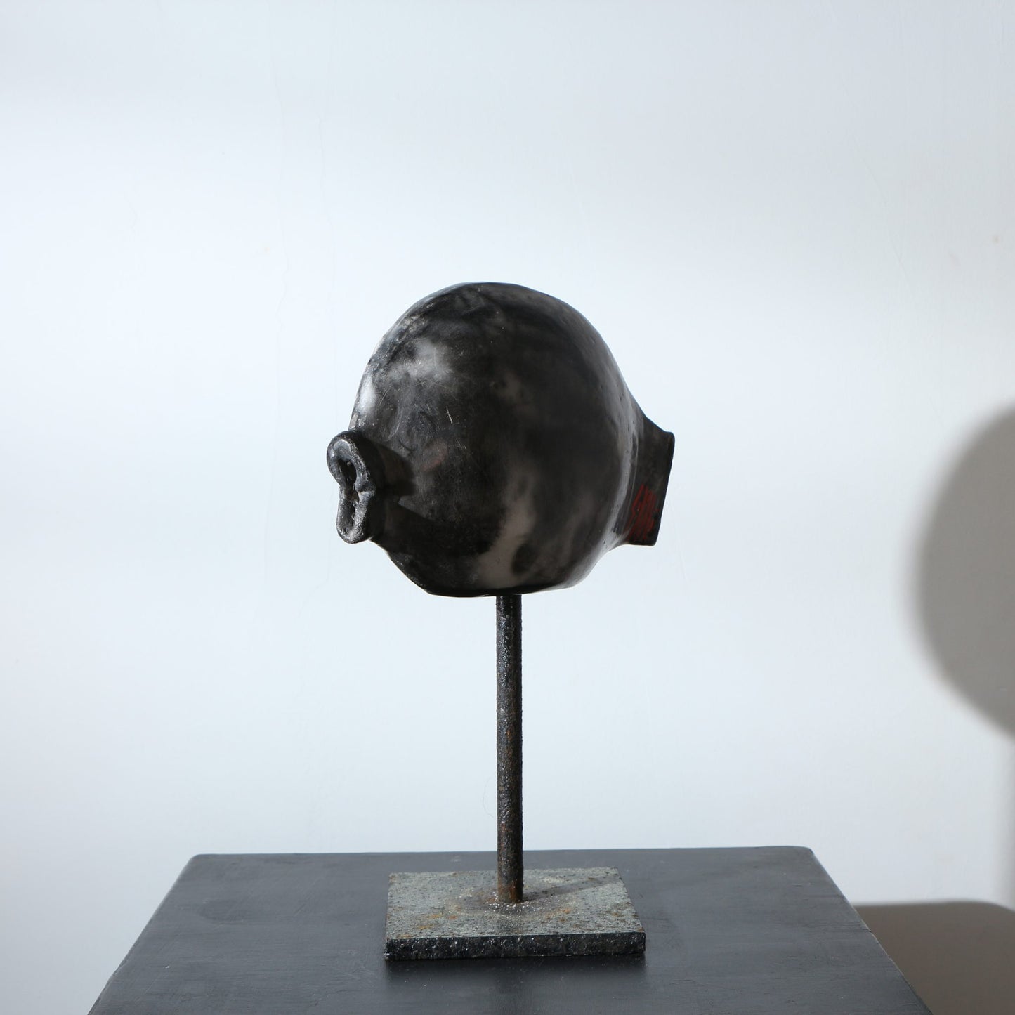 Sculpture Poisson en raku nu
